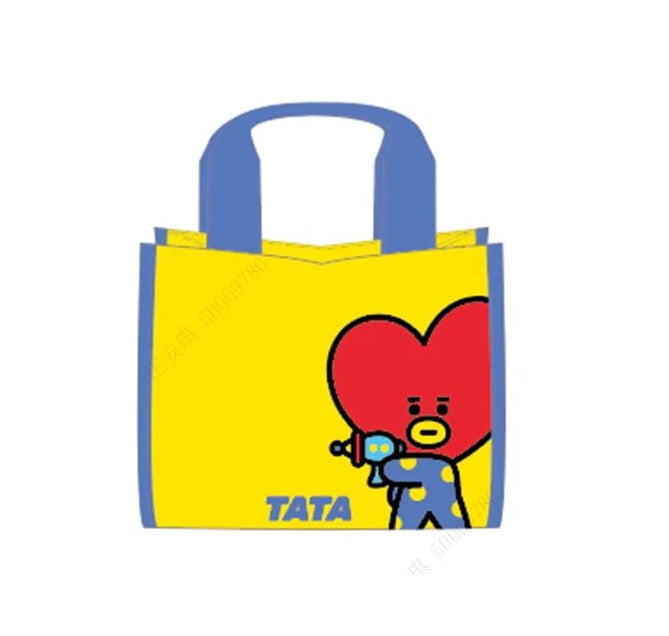 BT21 Collection Contrast Color Lunch Bag (TATA) (Any Available Color)| WBM MART
