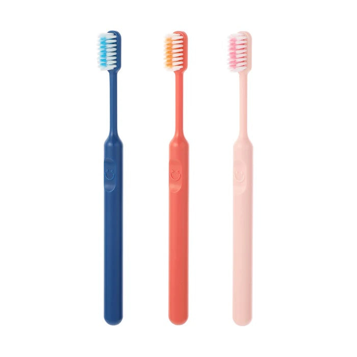 Smiley Face Soft Bristle Toothbrush Set – 3 Pack Gum Care Brushes | WBM MART