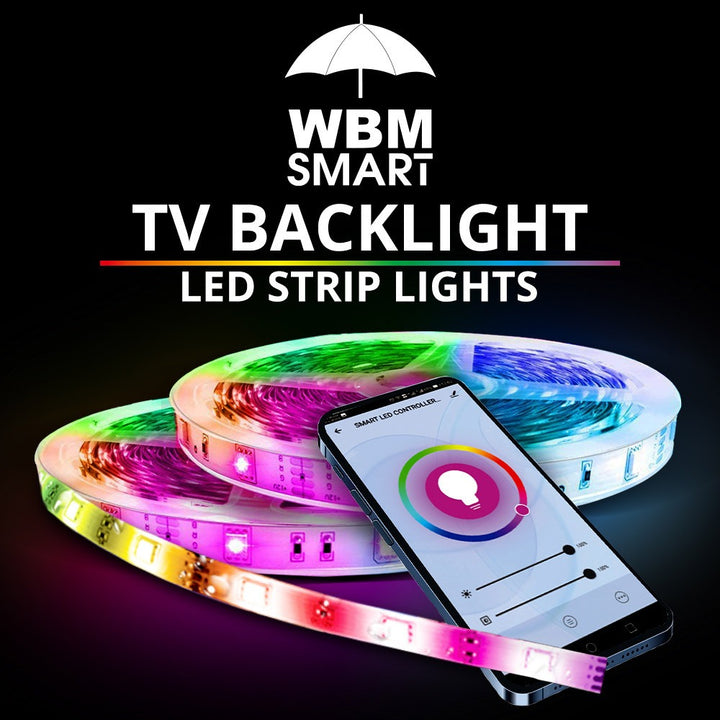 9.85 ft TV Backlight LED Strip Lights | WBM Smart
