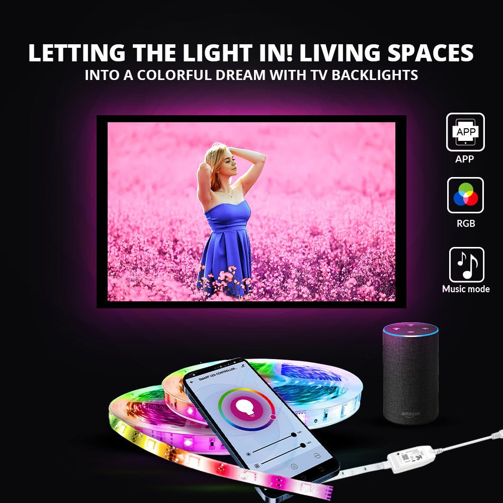 9.85 ft TV Backlight LED Strip Lights | WBM Smart