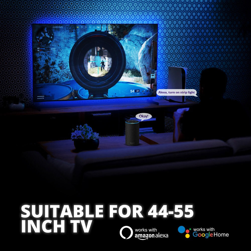 9.85 ft TV Backlight LED Strip Lights | WBM Smart