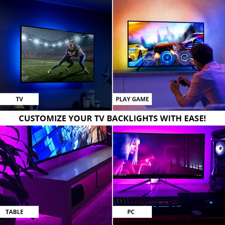 9.85 ft TV Backlight LED Strip Lights | WBM Smart