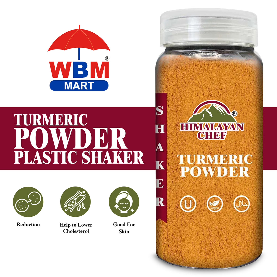 Turmeric Powder Plastic Shaker - 0.4 lbs (180g) | Himalayan Chef