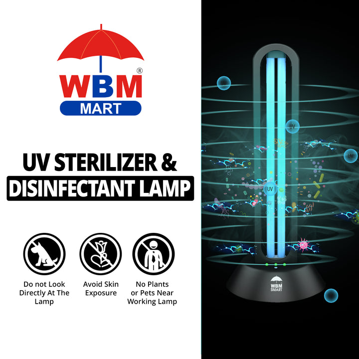 UV Sterilizer &amp; Disinfection Lamp - 40W UV Light | WBM Smart