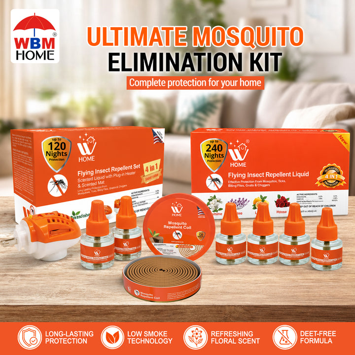 Mosquito Repellent Coil+ Repellent Machine Bundle – Complete Mosquito Killer Set | WBM Mart