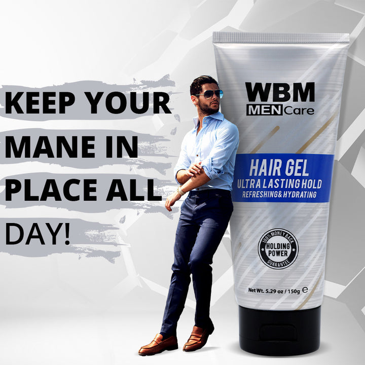 Ultra-Lasting Hold Hair Gel-150g | WBM Men Care