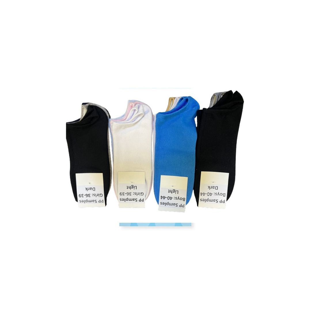 Unisex Cotton Socks Trio Pack Light Colors |  WBM MART