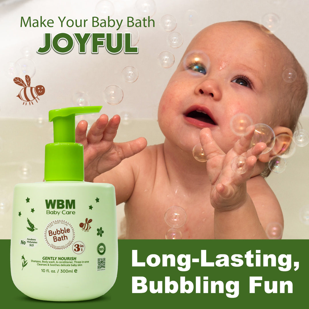3 in 1 Baby Bubble Bath - 300 ml | WBM Baby Care
