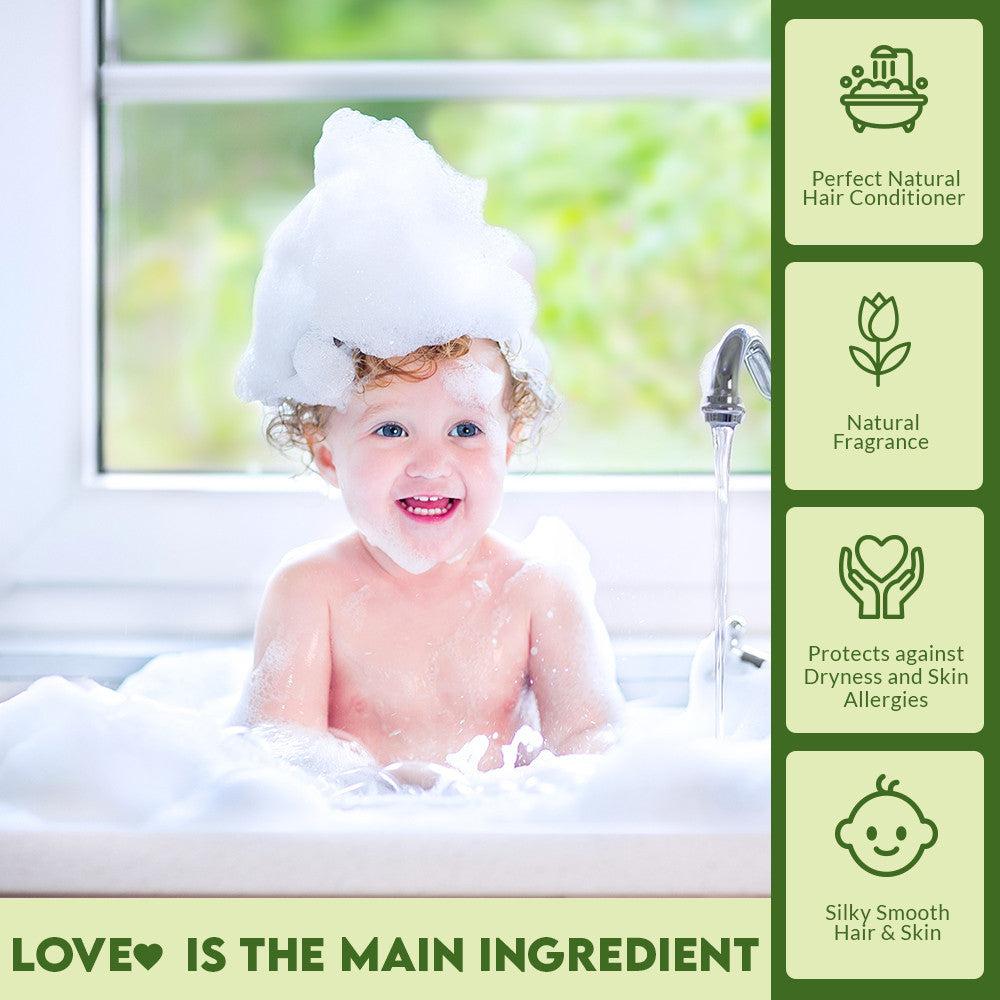 Baby 3-in-1 Baby Shampoo, Body Wash &amp; Conditioner - 300 ml | WBM Baby Care