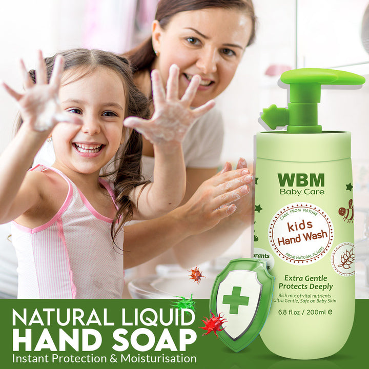 WBM Baby Hygiene Combo – Hand Wash, Tissue &amp; Duster
