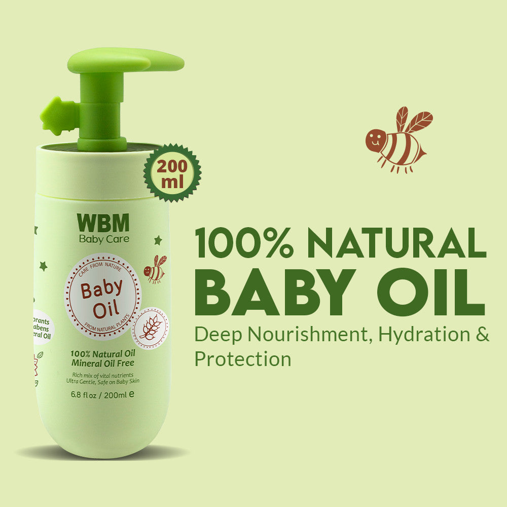 Baby Oil - 200ml | WBM Baby Care
