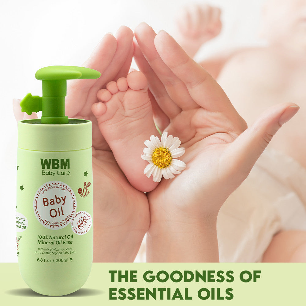 Baby Oil - 200ml | WBM Baby Care