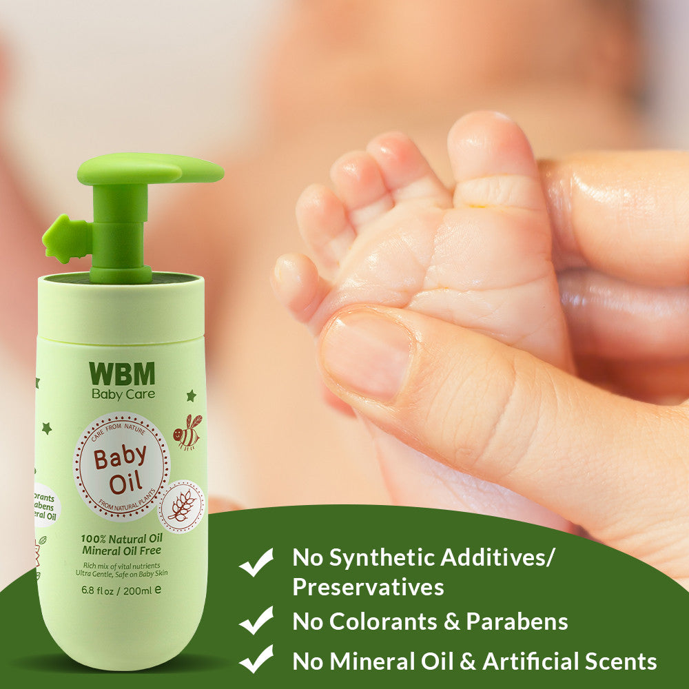 Baby Oil - 200ml | WBM Baby Care