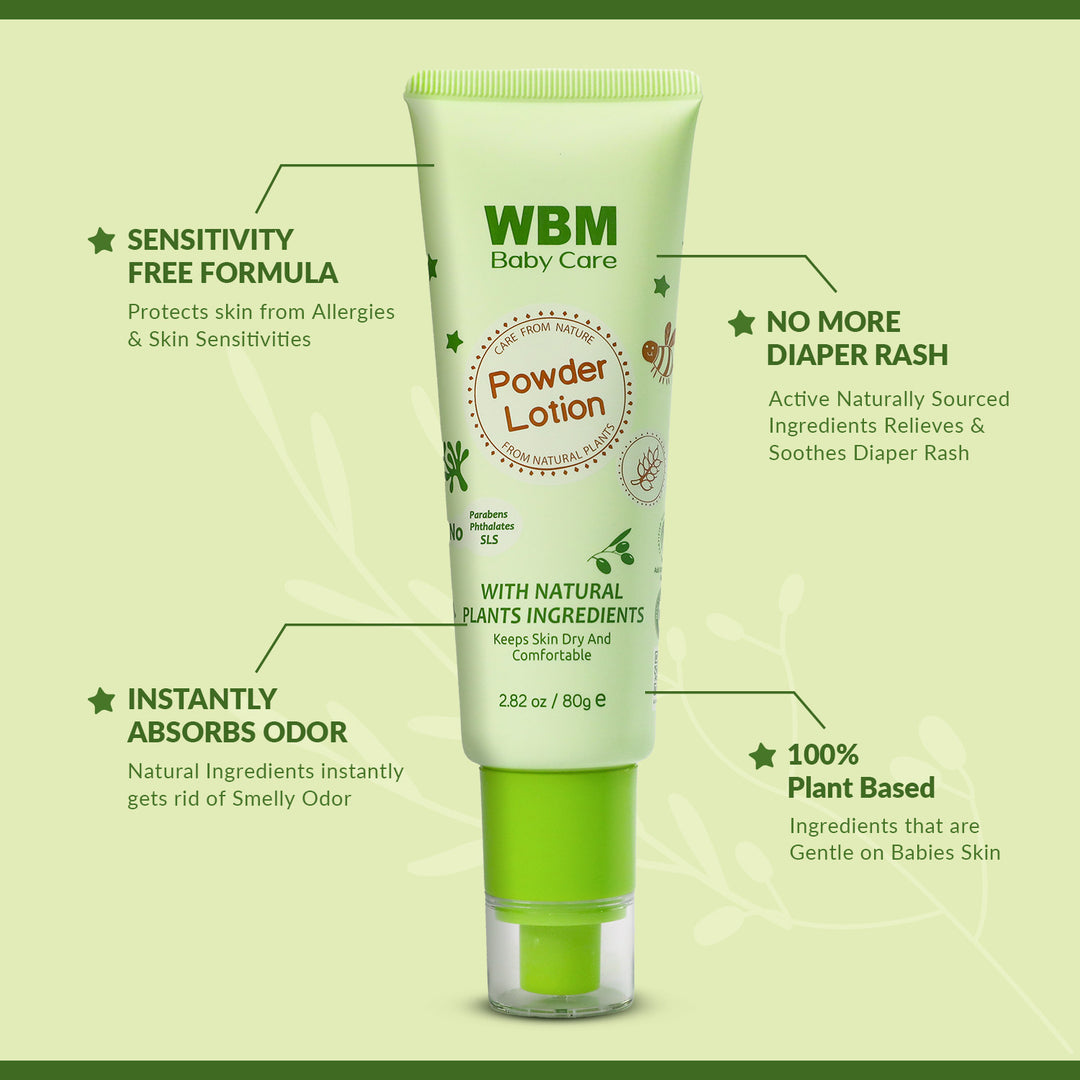 Baby Powder Lotion 80g | WBM Baby Care