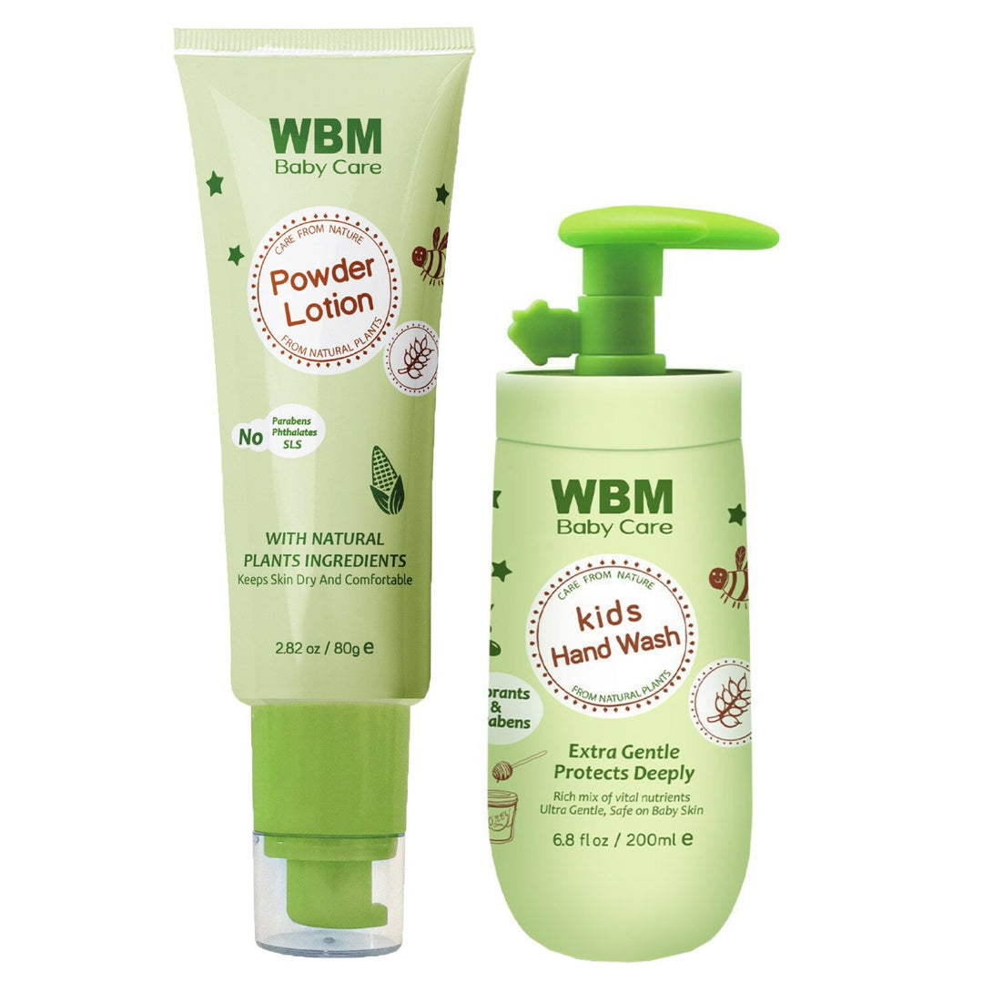 Baby Care Set | Kids Hand Wash &amp; Baby Powder Lotion | WBM Baby Care