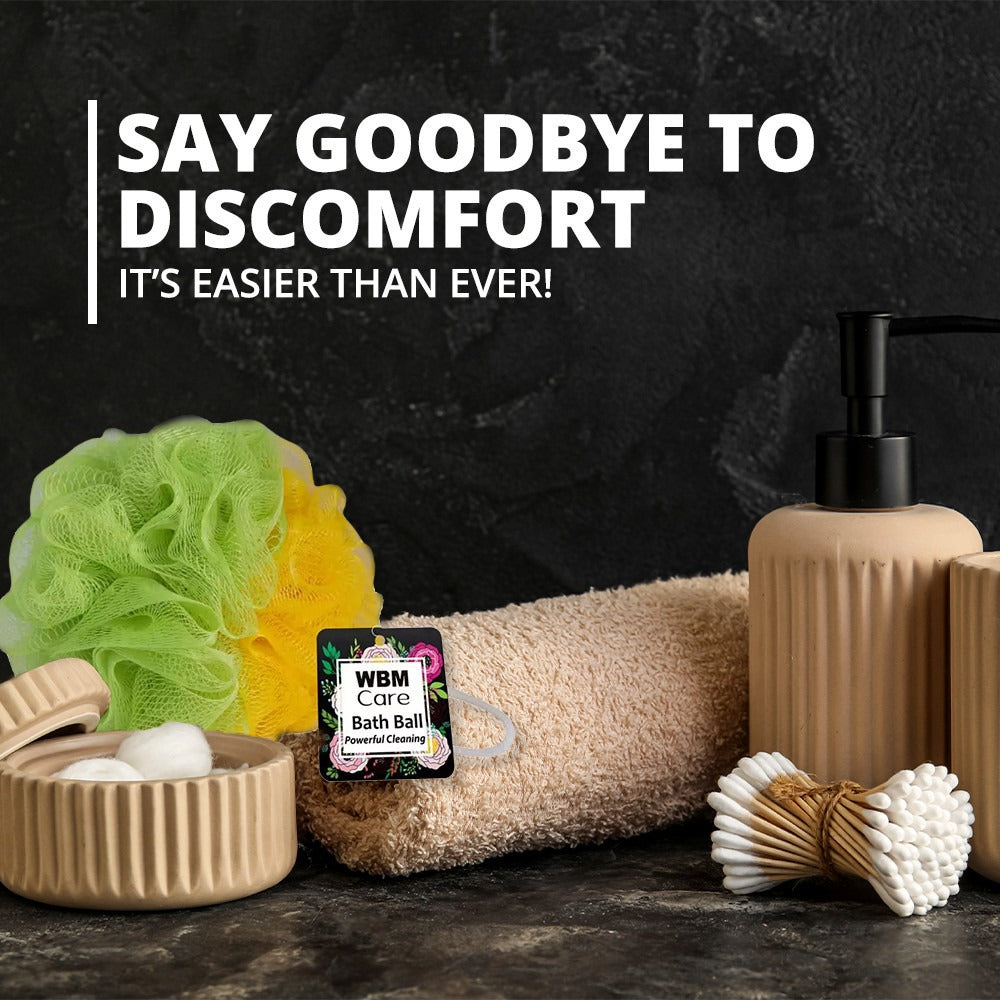 Body Wash Chamomile &amp; Aloe (500 ml) with Bath Ball Green Nostalgia | WBM Care