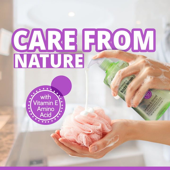 Body Wash Lavender &amp; Almond - 300 ml | WBM Care