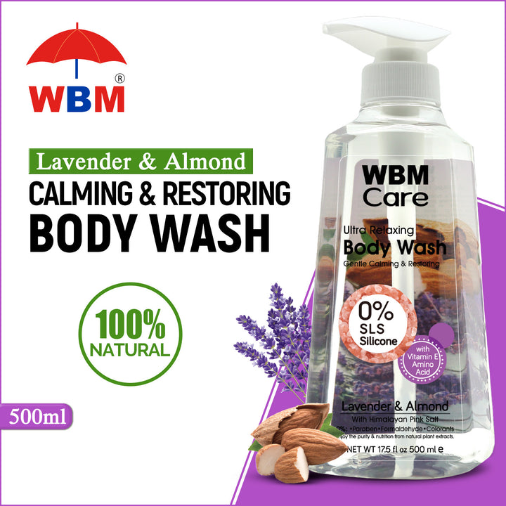 Body Wash Lavender &amp; Almond - 500 ml | WBM Care