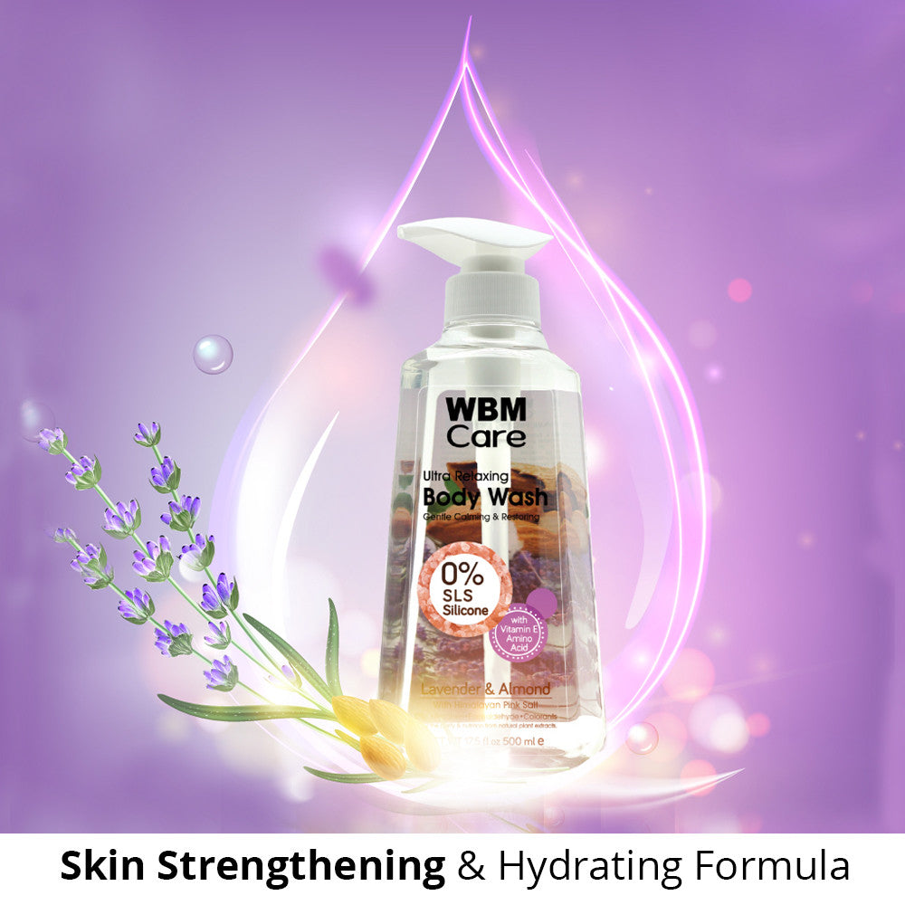 Body Wash Lavender &amp; Almond - 500 ml | WBM Care