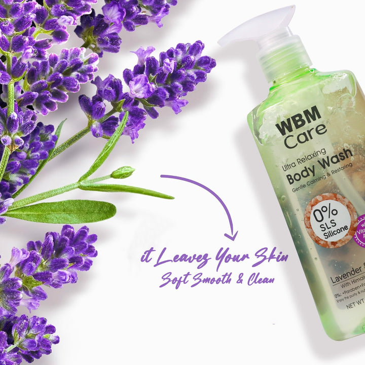 Body Wash Lavender &amp; Almond (300 ml) with Bath Ball New Era | WBM Care