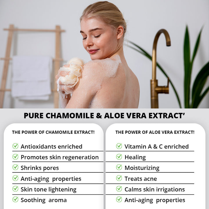 Chamomile &amp; Aloe Body Wash - 500ml | WBM Care