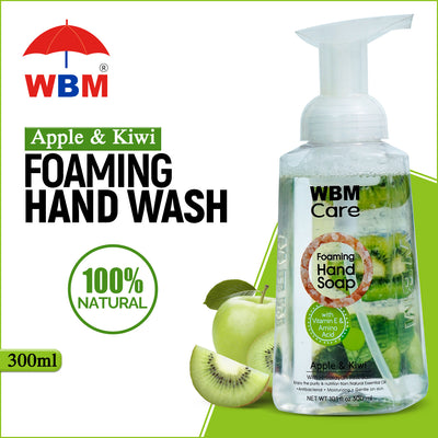 Foaming Hand Wash Apple & Kiwi - 300ml |WBM Care