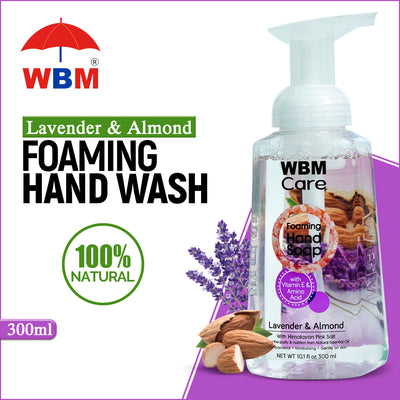Foaming Hand Wash Lavender and Almond - 300ml | WBM Care