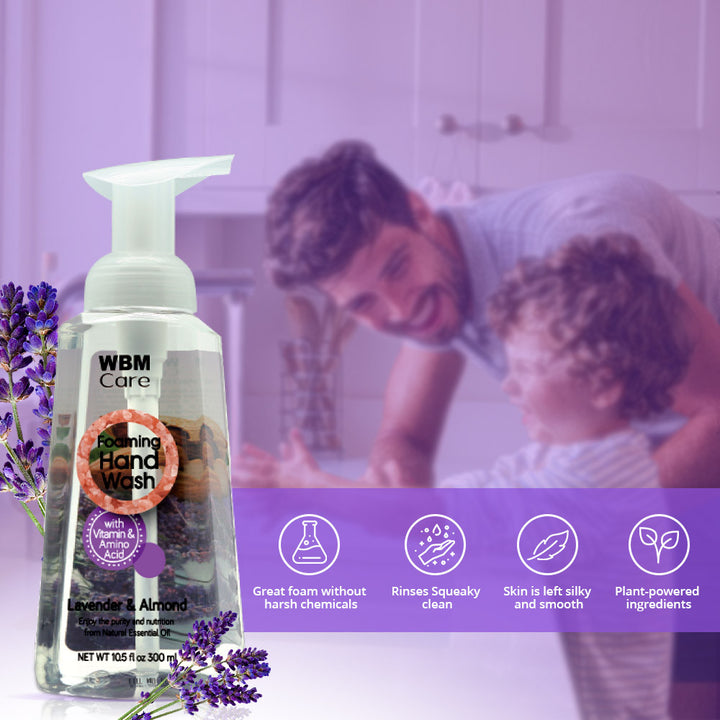 Foaming Hand Wash Lavender and Almond - 300ml | WBM Care