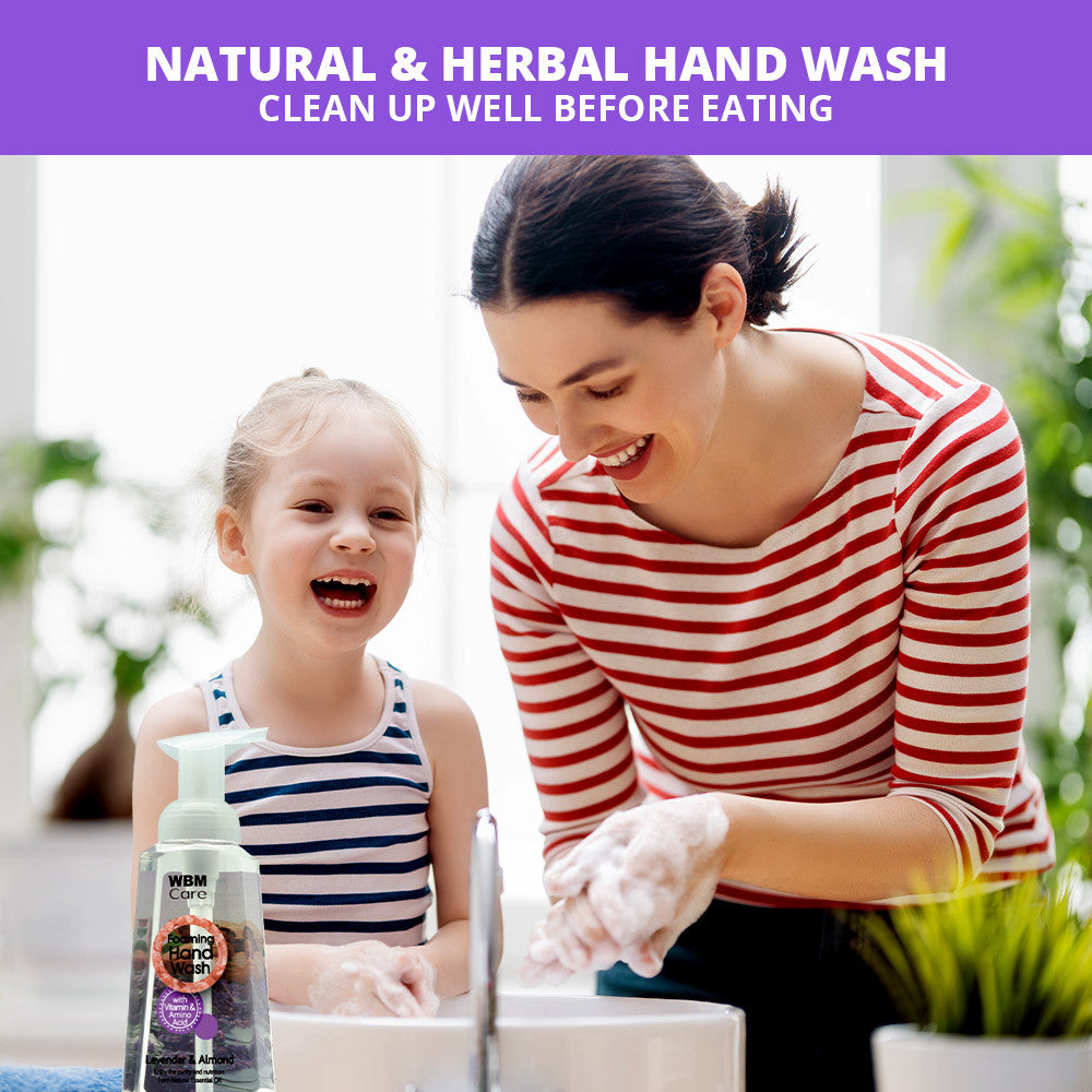 Foaming Hand Wash Lavender and Almond - 300ml | WBM Care
