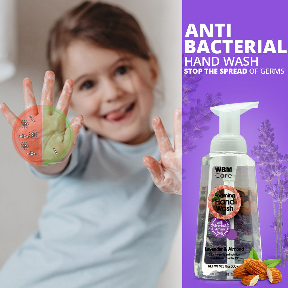 Foaming Hand Wash Lavender and Almond - 300ml | WBM Care