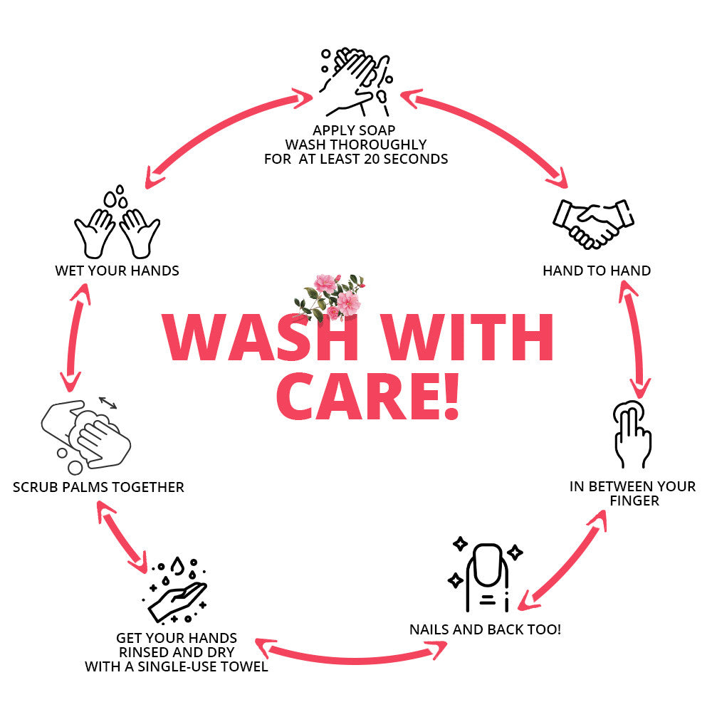 Foaming Hand Wash Rose and Avocado - 300ml | WBM Care