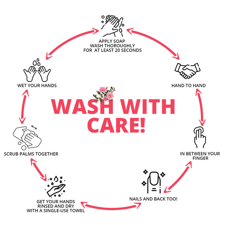 Foaming Hand Wash Rose and Avocado - 300ml | WBM Care