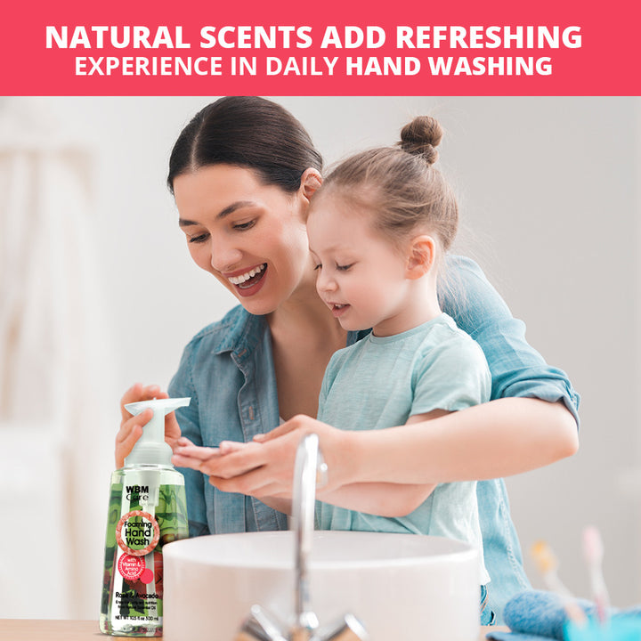 Foaming Hand Wash Rose and Avocado - 300ml | WBM Care