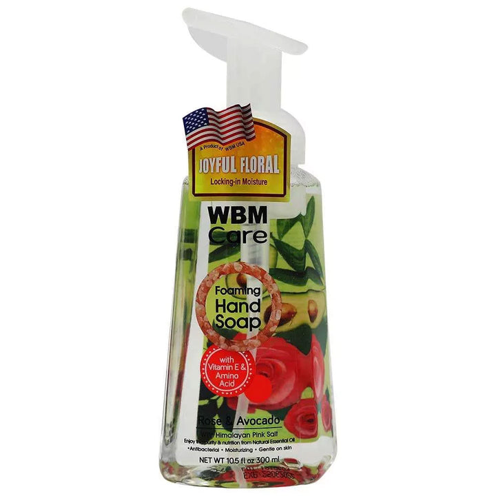 Foaming Hand Wash Rose and Avocado - 300ml | WBM Care