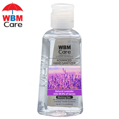 Hand Sanitizer Natural Lavender - 60ml | WBM Care
