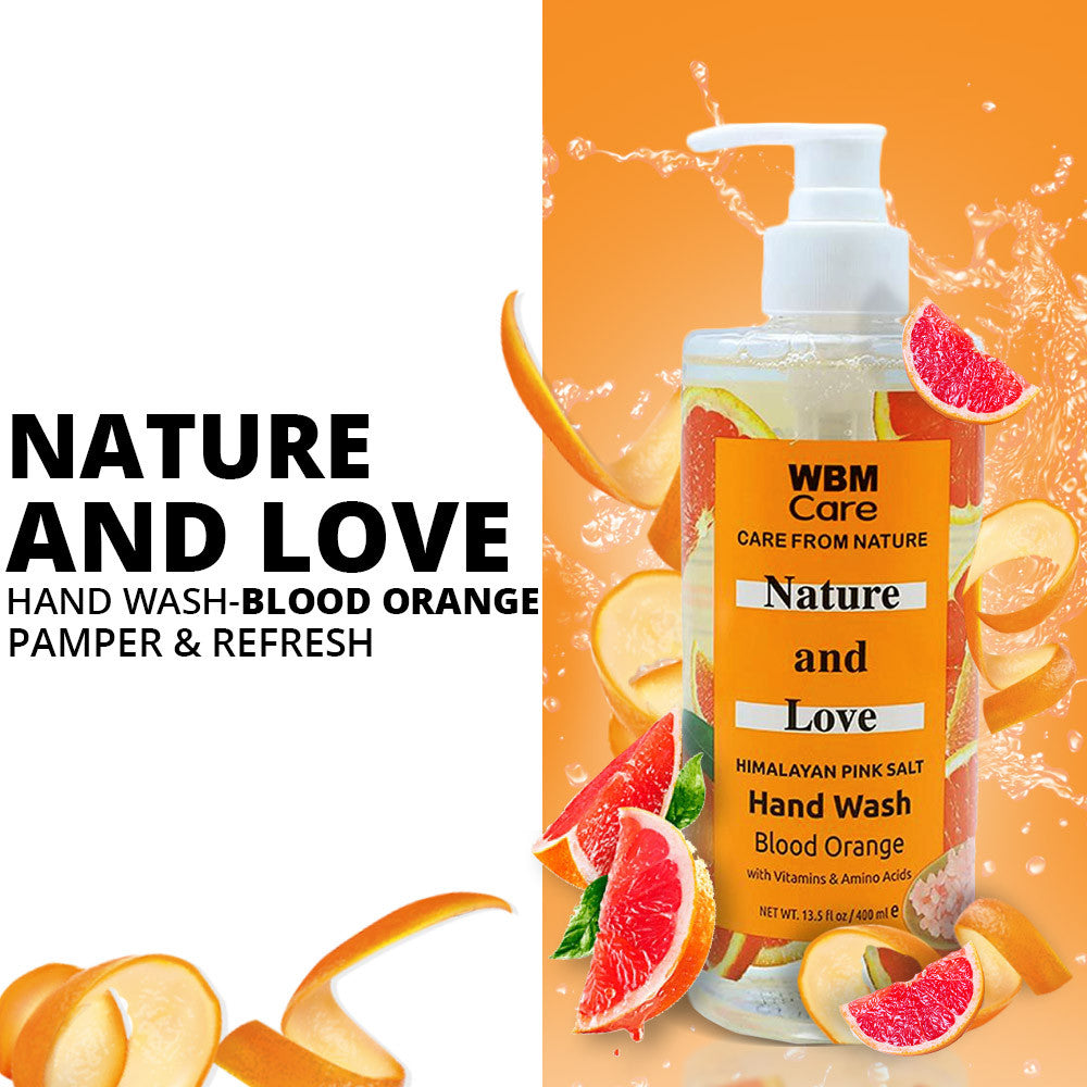Nature &amp; Love Hand Wash Blood Orange - 400ml | WBM Care