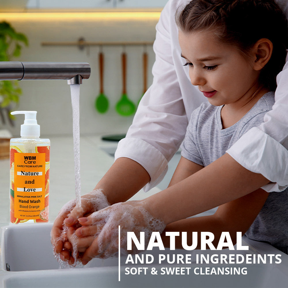 Nature &amp; Love Hand Wash Blood Orange - 400ml | WBM Care