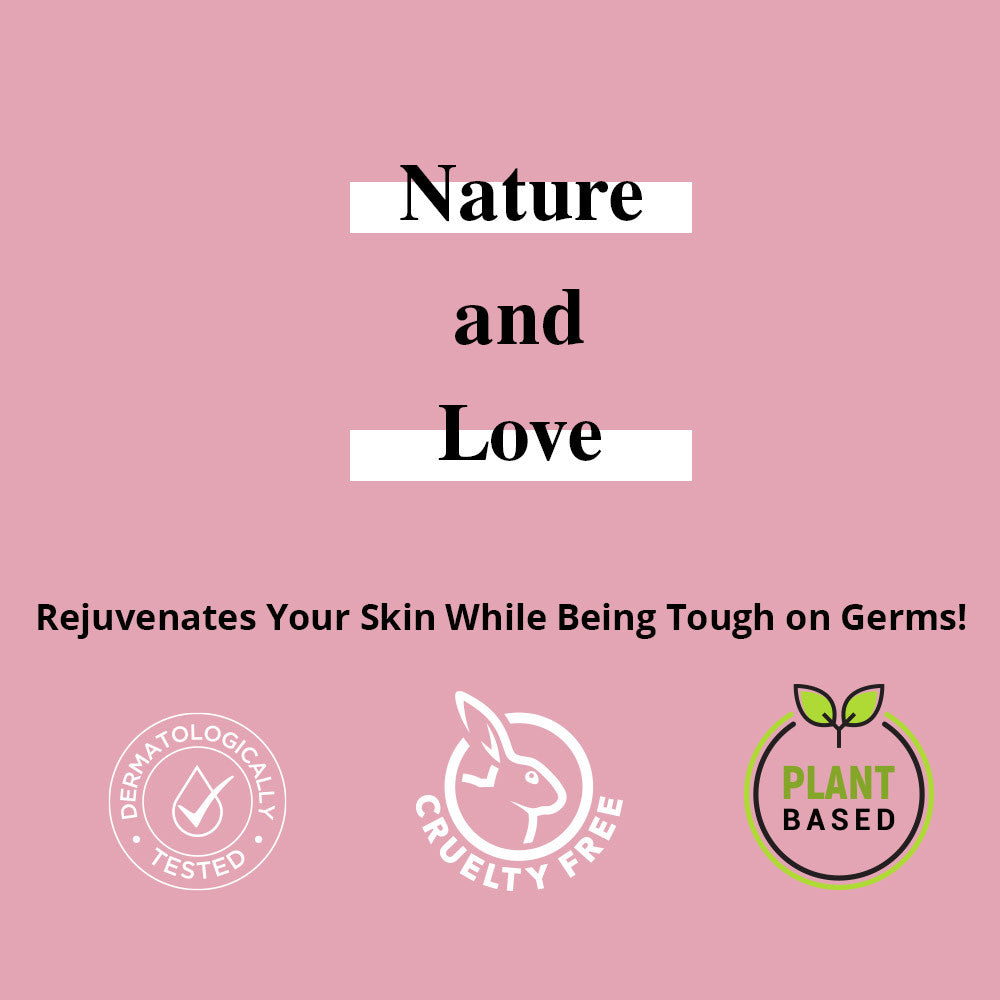 Nature &amp; Love Hand Wash Rose - 400ml | WBM Care