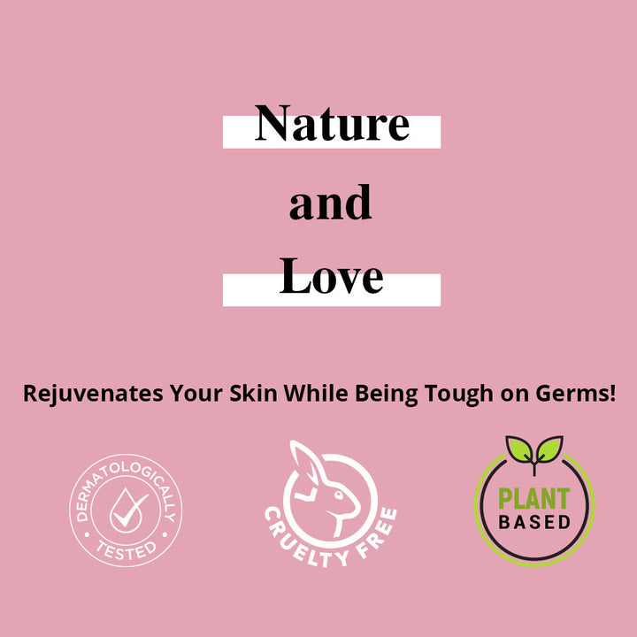 Nature &amp; Love Hand Wash Rose - 400ml | WBM Care