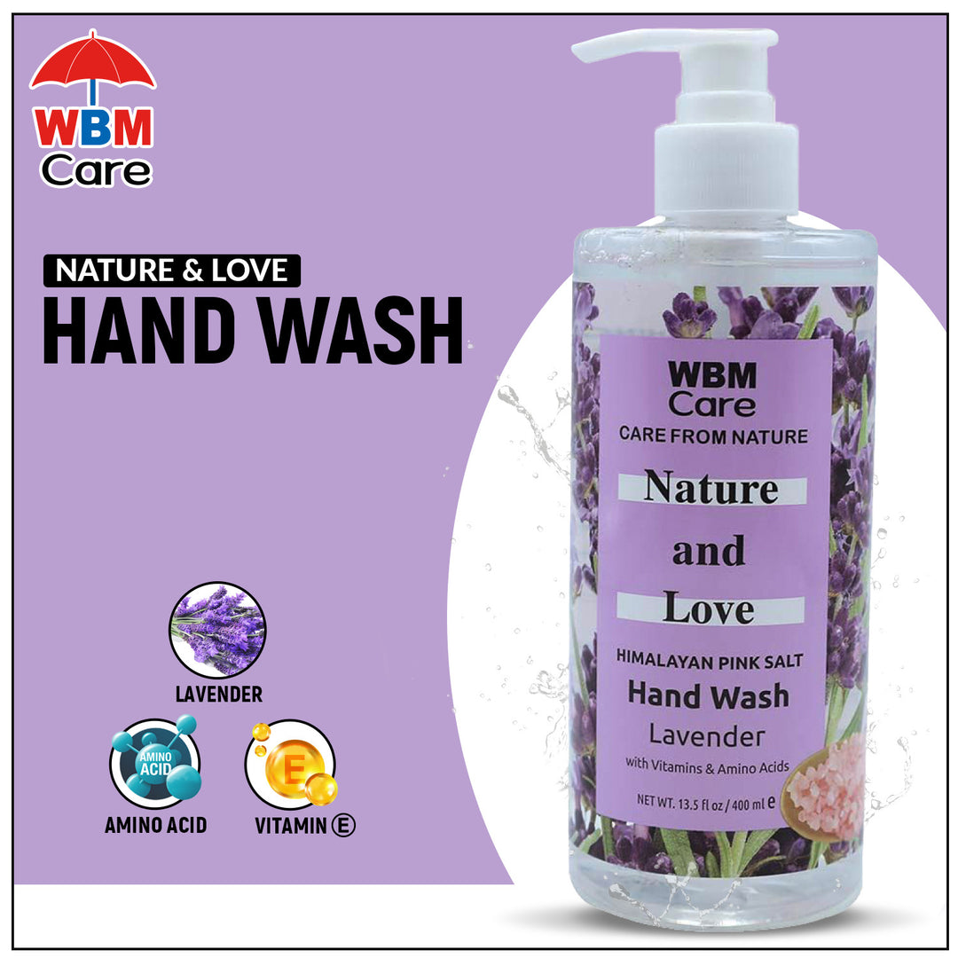 Nature &amp; Love Hand Wash Lavender - 400ml | WBM Care