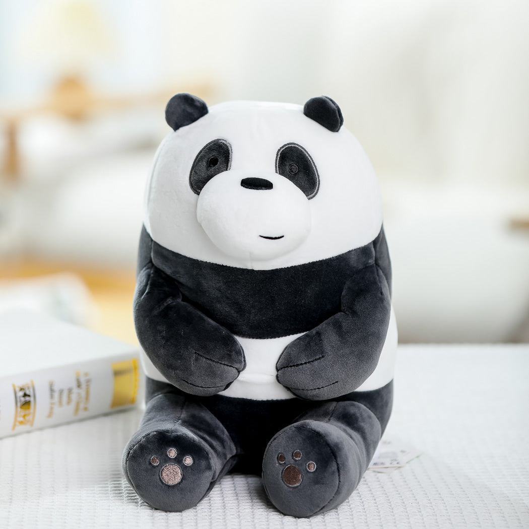 We Bare Bears Panda Sitting Pose Plush Toy | WBM MART