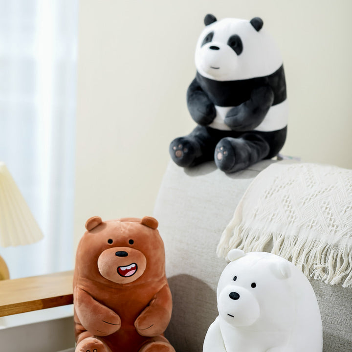 We Bare Bears Panda Sitting Pose Plush Toy | WBM MART
