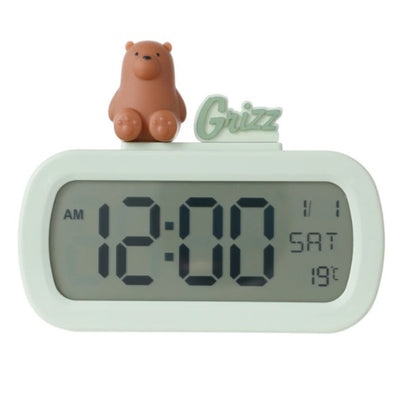 We Bare Bears Grizz Cartoon Style Alarm Clock | WBM MART