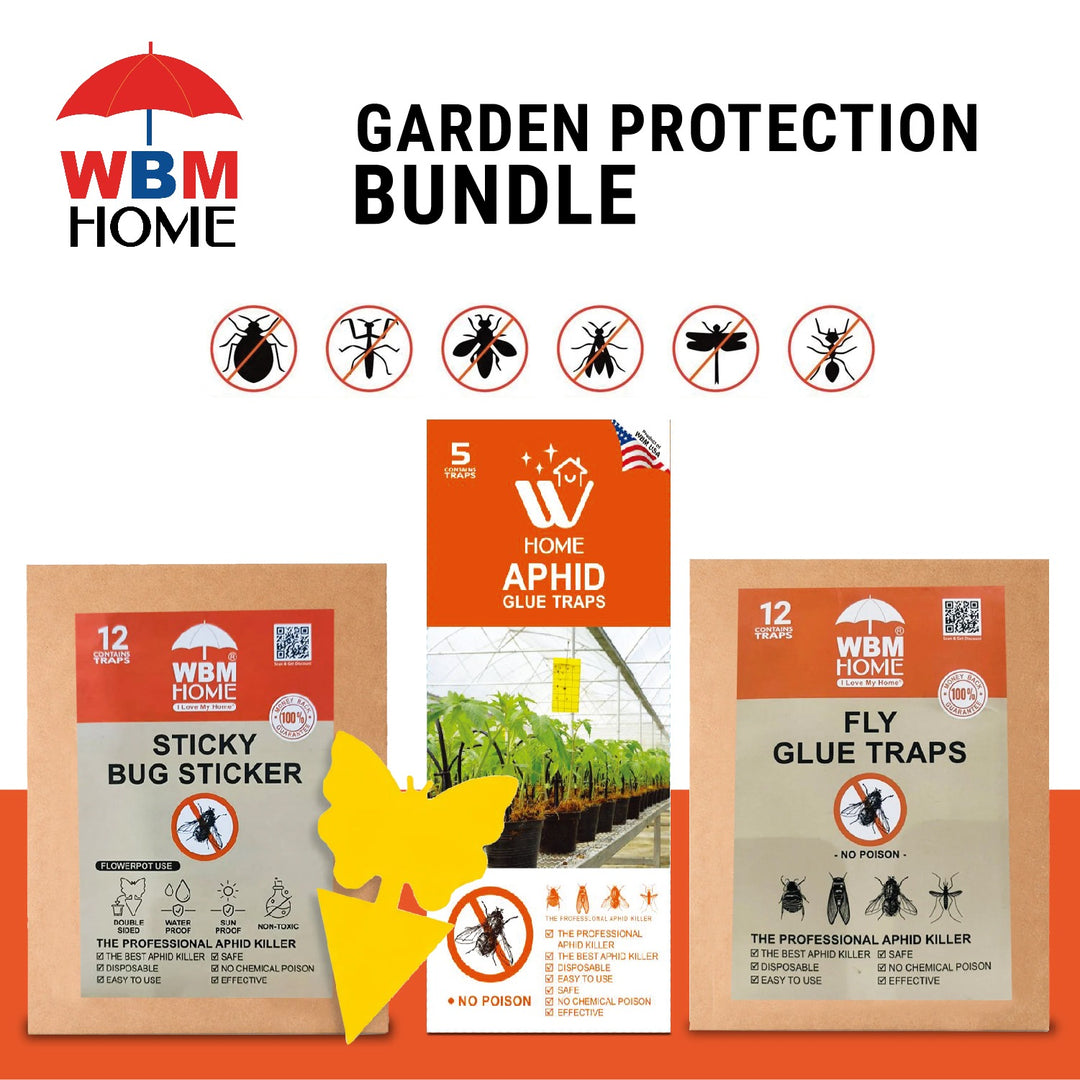 Garden Insect Control Bundle – Aphid, Fly &amp; Sticky Trap Combo | WBM Mart