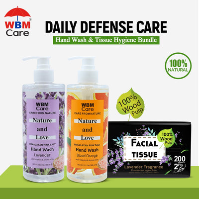 Daily Defense Care – Hand Wash & Tissue Hygiene Bundle | WBM MART