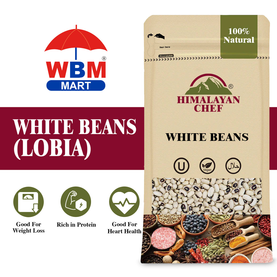 White Beans (Lobia) - 1 lbs (454g) | Himalayan Chef
