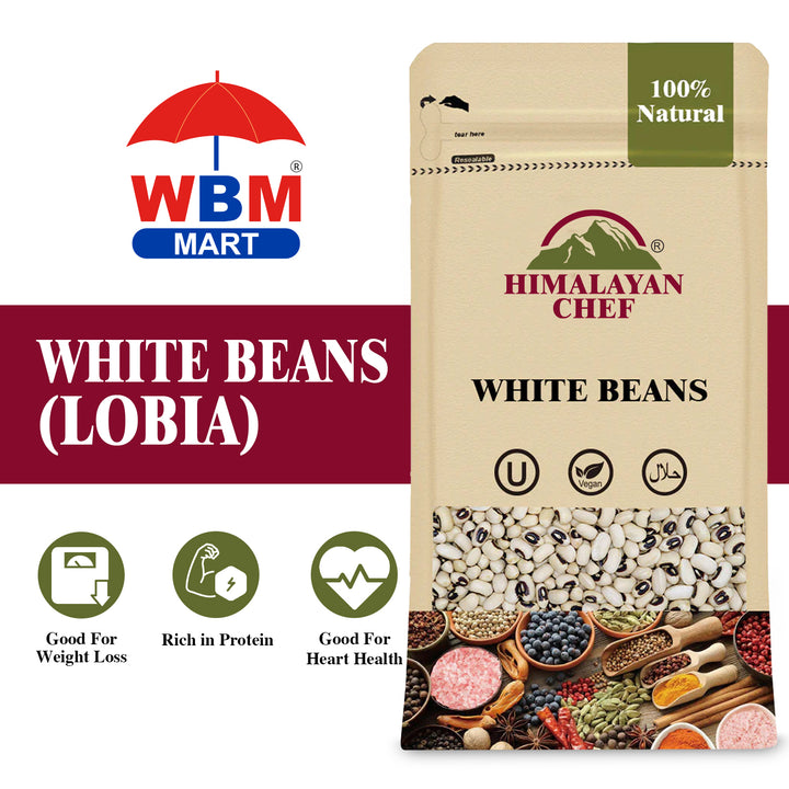 White Beans (Lobia) - 1 lbs (454g) | Himalayan Chef