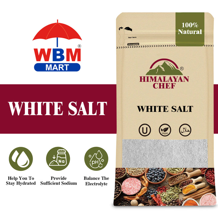 White Salt - 0.5 lbs (227g) | Himalayan Chef