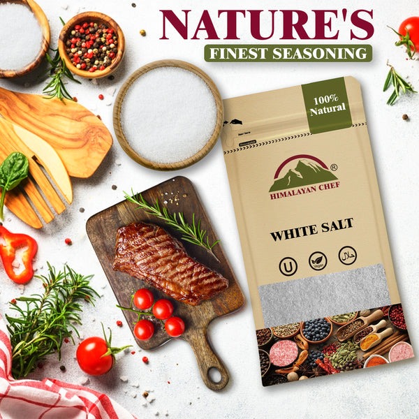 White Salt - 0.5 lbs (227g) | Himalayan Chef