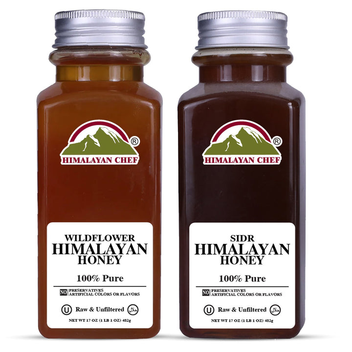 (Pack of 2) Wildflower + Sidr Honey - 2 lbs (960g) | Himalayan Chef